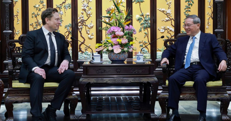 ჩინეთში ილონ მასკის ვიზიტის შემდეგ, Tesla-ს აქციების ფასი საგრძნობლად გაიზარდა