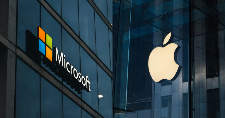 Apple-ისა და Microsoft-ის ბრძოლა მსოფლიოს ყველაზე ძვირადღირებული კომპანიის ტიტულისთვის გრძელდება